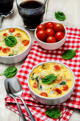 Spinach tomato Frittata