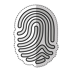 finger print isolated icon vector illustration design