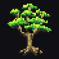 Fototapeta premium tree 8bit