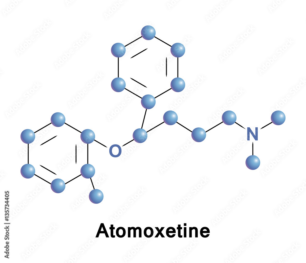 Wall mural Atomoxetine is a drug which is approved for the treatment of attention deficit hyperactivity disorder