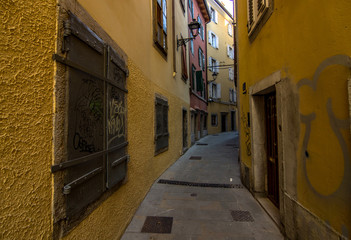 Obraz premium Street view in Piran town
