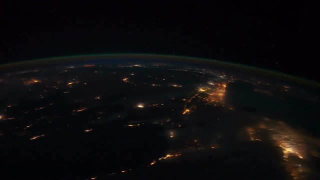 Planet Earth seen from the International Space Station with Aurora Australis over the earth, Time Lapse 4K. Images courtesy of NASA Johnson Space Center : http://eol.jsc.nasa.gov