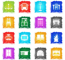 furniture icon set