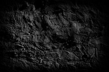 Dark Surface of the Old Dirty Cement Wall. Web Banner.