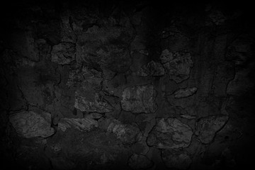 dark surface of the old dirty cement wall