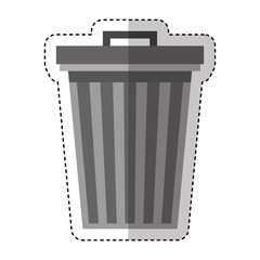 garbage bin isolated icon vector illustration design