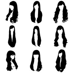 pelo largo de mujer