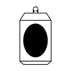 Aluminium can isolated icon vector illustration design