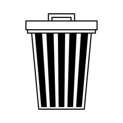 garbage bin isolated icon vector illustration design
