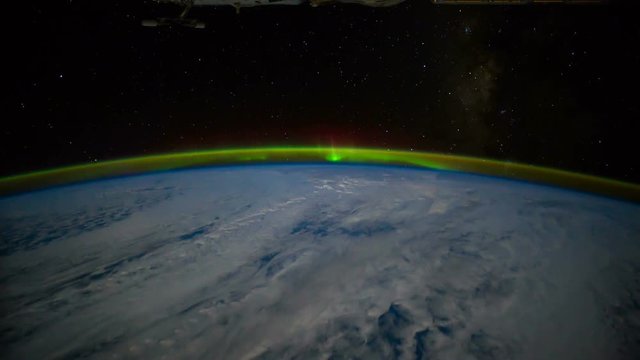 Planet Earth seen from the International Space Station with Aurora Australis over the earth, Time Lapse 4K. Images courtesy of NASA Johnson Space Center : http://eol.jsc.nasa.gov