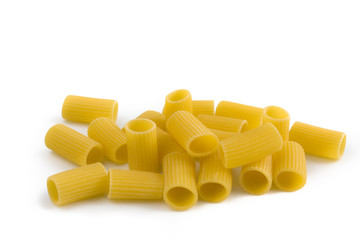 Macaroni - Italian pasta. Still-life picture taken in studio with white background and soft-box.