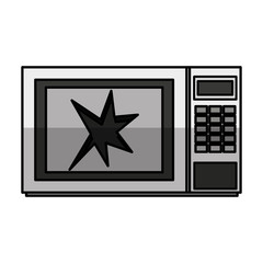 Broken microwave oven icon vector illustration design