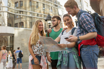 Young students on a travelling adventure