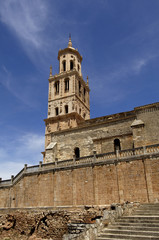 Fototapeta na wymiar Church of Our Lady of the Assumption, Santa Maria del Campo. Burgos province, Castilla-Leon, Spain