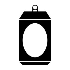 Aluminium can isolated icon vector illustration design