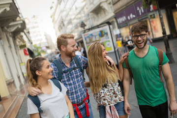 Young students on a travelling adventure