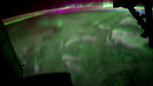 Planet Earth seen from the International Space Station with Aurora Australis over the earth, Time Lapse 4K. Images courtesy of NASA Johnson Space Center : http://eol.jsc.nasa.gov