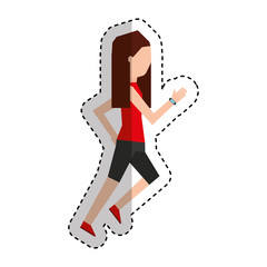 businessperson running avatar icon vector illustration design