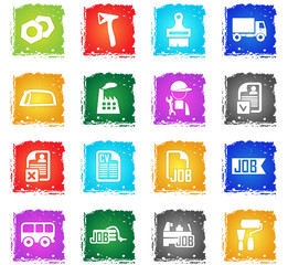 job search icon set
