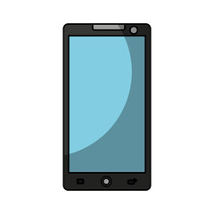 smartphone technology line icon vector illustration design