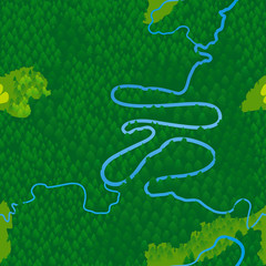 Seamless texture terrain map