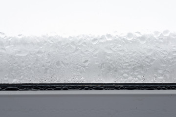 Condensation on a Window Frame Edge