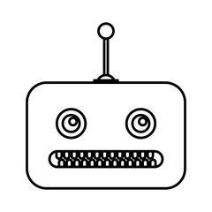 electric robot avatar character vector illustration design