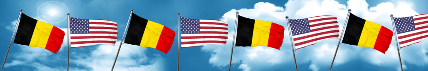 Belgium flag, 3D rendering