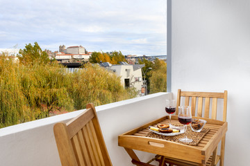 Table with snacks