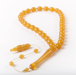 amber glass rosary