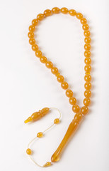 amber glass rosary