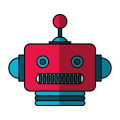 electric robot avatar character vector illustration design