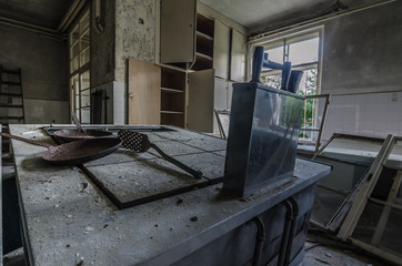 alte kueche von krankenhaus