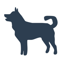 Dog icon on white background