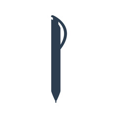 Pen icon on white background.