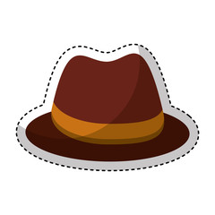 gentleman hat isolated icon vector illustration design