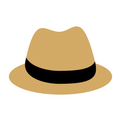 gentleman hat isolated icon vector illustration design