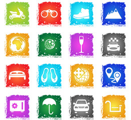travel icon set