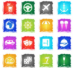 travel icon set