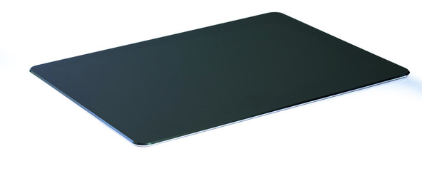 black aluminium computer mouse pad