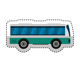 bus transport public icon vector illustration design