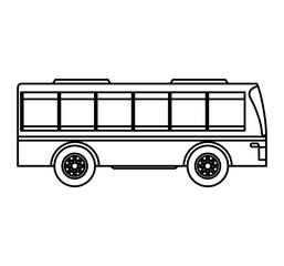 bus transport public icon vector illustration design