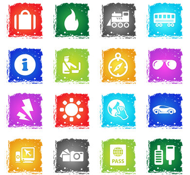 travel icon set