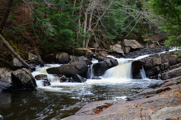 Austin Falls in the Sacandaga River in Adirondacks