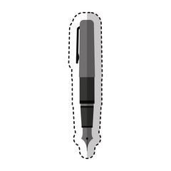 pen silhouette isolated icon vector illustration design