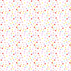 Hearts. Seamless pattern with hearts