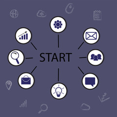 Marketing vector element