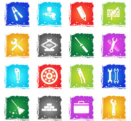 work tools icon set
