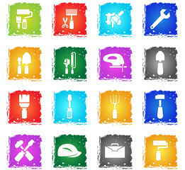 work tools icon set