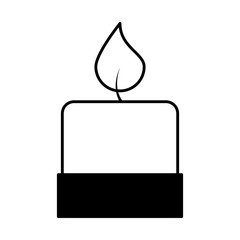 Naklejka premium candle aroma therapy icon vector illustration design